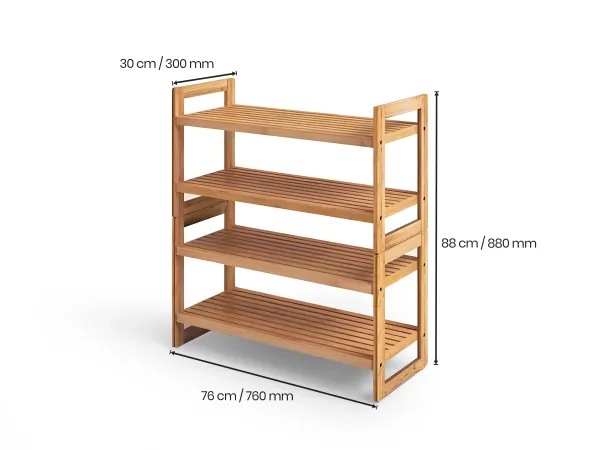 Belle Solid Wood Shoe Rack